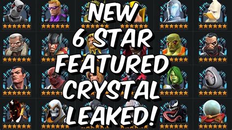 New 6 Star Featured Crystal Leaked Ghost And Namor Marvel Contest Of Champions Youtube