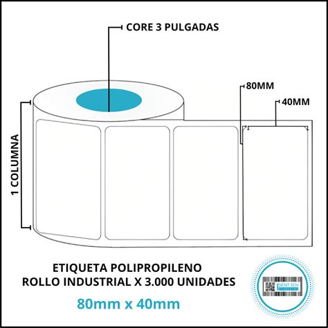 Etiqueta Polipropileno Identech Etiquetas