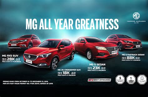 MG Philippines Discounts Entire Lineup Until The End Of 2019 Autodeal