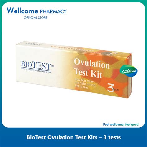 Biotest Ovulation Test Kit 3s Wellcome Pharmacy