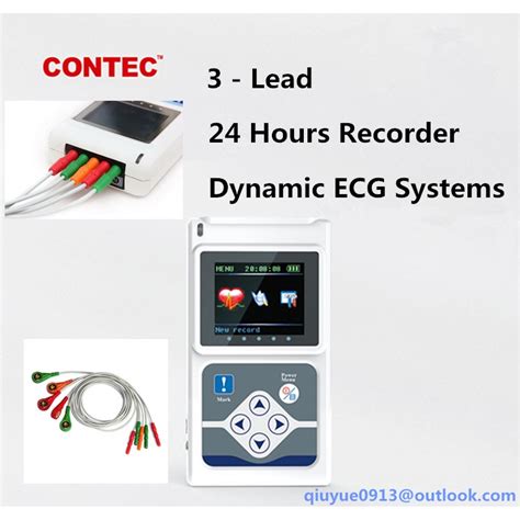 Contec Tlc Lead Dynamic Ekg System Hour Recorder Analyzer