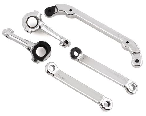 RER14523 V2 STEERING ARMS L R AND V2 TOE LINKS CHROME 1 SET My