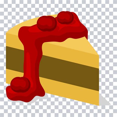 Piece Of Cake Vector Clip Art 23425721 Vector Art At Vecteezy