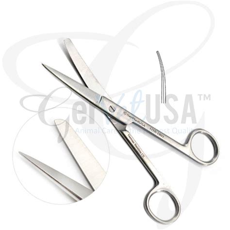 Operating Scissors Curved Sharp Blunt GerVetUSA Inc