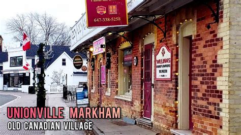 Main Street Unionville Village In Markham Toronto Canada November