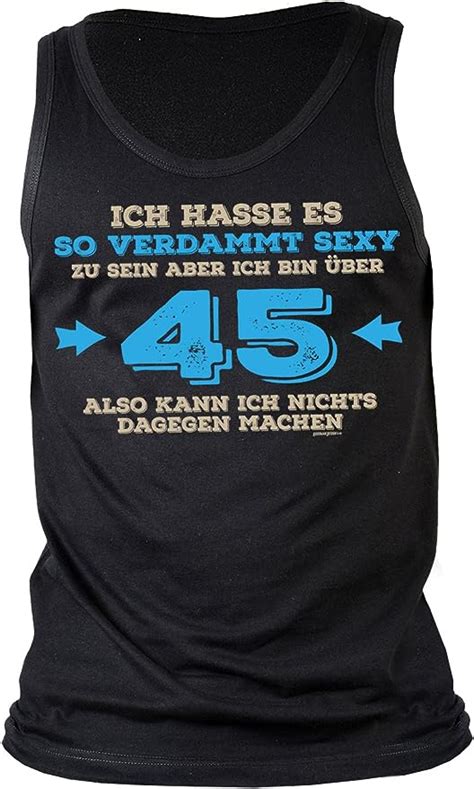 Männer Sprüche 45 Geburtstag Trägershirt Herren Geburtstagsshirt 45