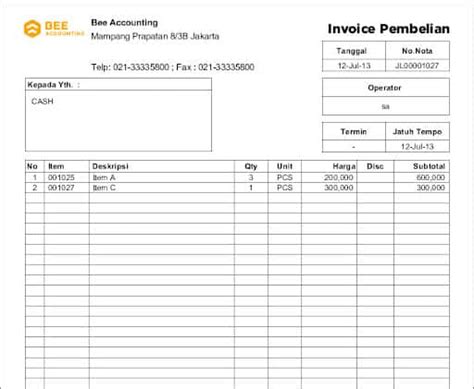 Faktur Pembelian Dan Perbedaannya Dengan Nota Pembelian