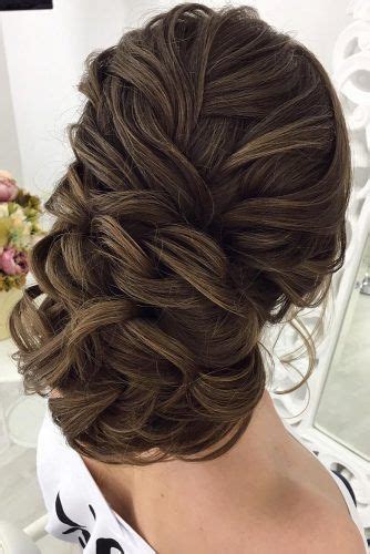 Wedding Updos Voluminious Dark Haired Oksana Sergeeva Stilist Romantic