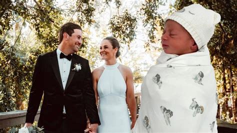 Australian tennis superstar Ash Barty and husband Garry Kissick announce birth of first child ...