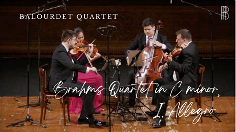 Brahms String Quartet No 1 In C Minor Op 51 No 1 I Allegro YouTube