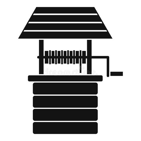 Water Well Icon Simple Style Water Well Icon Simple Illustration Of