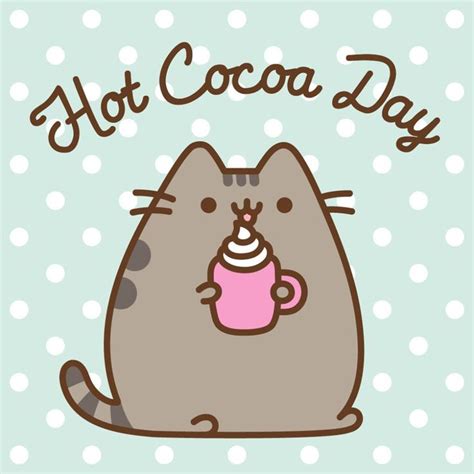 Happy HotCocoa Day Hot Cocoa Pusheen Pusheen Plush