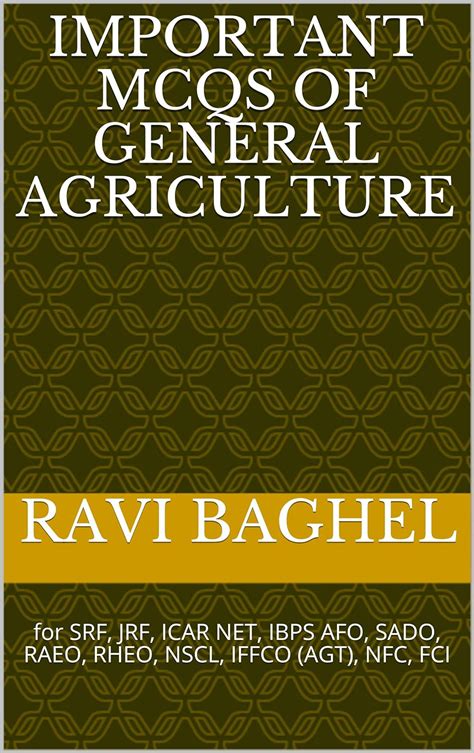 Important Mcqs Of General Agriculture For Srf Jrf Icar Net Ibps Afo