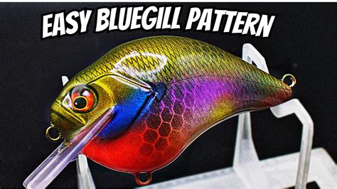 Beginner Crankbait Painting Bluegill Pattern - YouTube