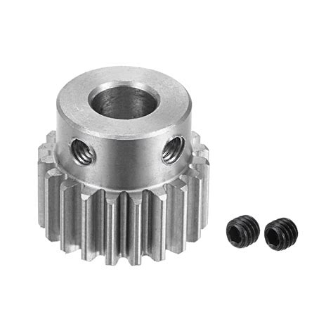 sourcing map 8mm Ouverture 20T Module 1 Acier Acier Inox Éperon Diff