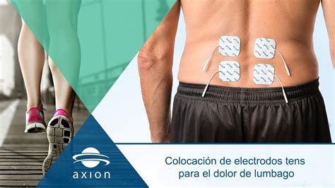 Colocación electrodos TENS para dolor de lumbago Electroestimulación