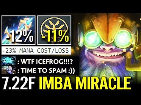 NEW 7 22F IMBA Dota 2 Tinker SPAMMING SKILL Miracle 10k Mmr Game YouTube