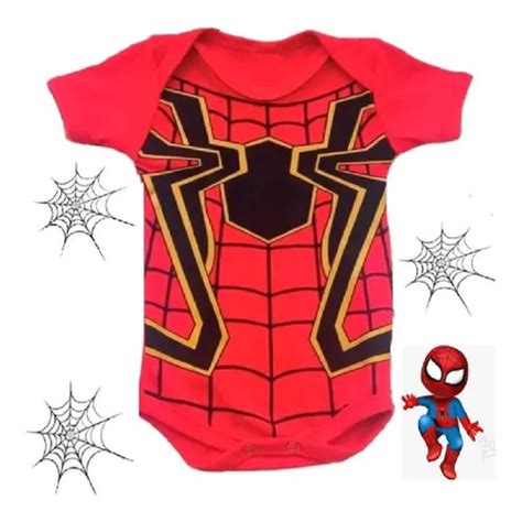 Body Temático Bebê Homem Aranha Mesversário Spider Man Parcelamento