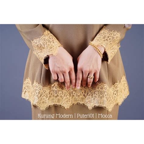 Hot Kurung Modern PUTERI Berlace Shopee Malaysia
