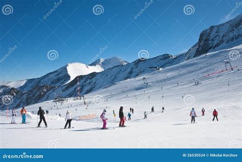 Ski Resort of Kaprun, Austria Editorial Stock Image - Image of alps ...