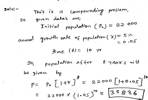 Solved The Population Of A Small Town Is Growing At A Rate Of Per