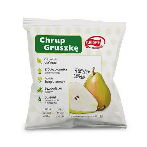 Crispy Natural Suszone Chipsy Z Gruszki G Erli Pl