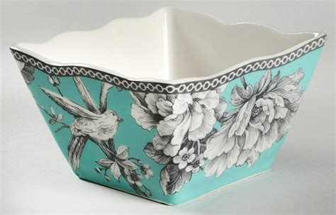 Adelaide Turquoise Individual Square Appetizer Bowl By Fifth Pts