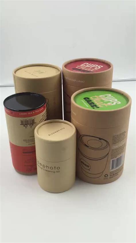 Food Grade Cardboard Biodegradable Round Paper Box With Pvc Window Eco