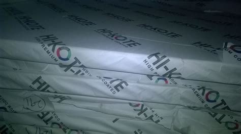 White Hikote Gloss Art Paper GSM 90 To 350 At 80 Kg In New Delhi