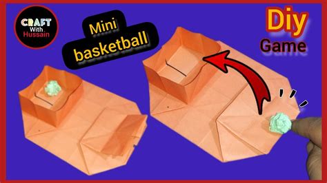 Origami Mini Basketball Diy Easy Paper Craft Moving Paper Toys Youtube