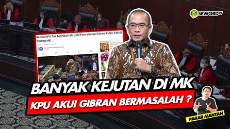 Alifurrahman Banyak Kejutan Di Mk Kpu Akui Gibran Bermasalah Youtube