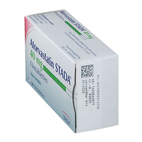 Atorvastatin STADA 40 Mg 50 St Mit Dem E Rezept Kaufen Shop Apotheke