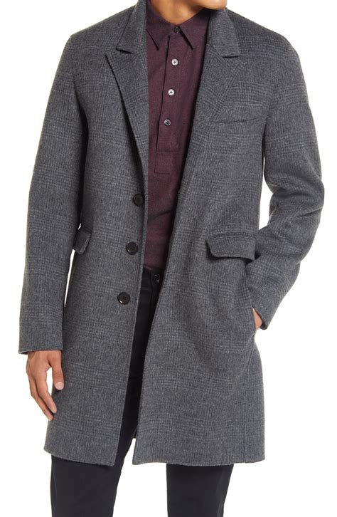 Buy Vince Glen Plaid Wool Blend Car Coat Medium H Grey At 40 Off Editorialist