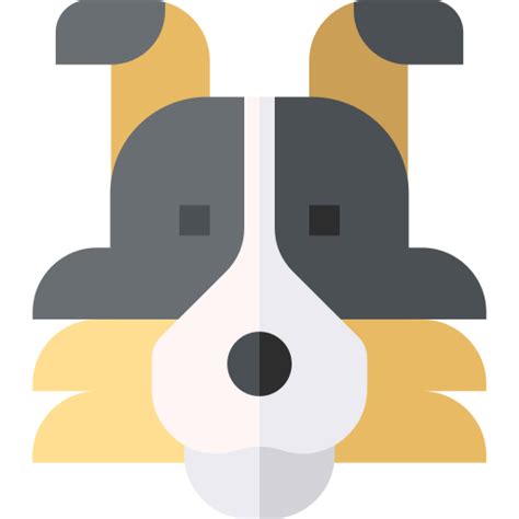 Australian Shepherd Basic Straight Flat Icon