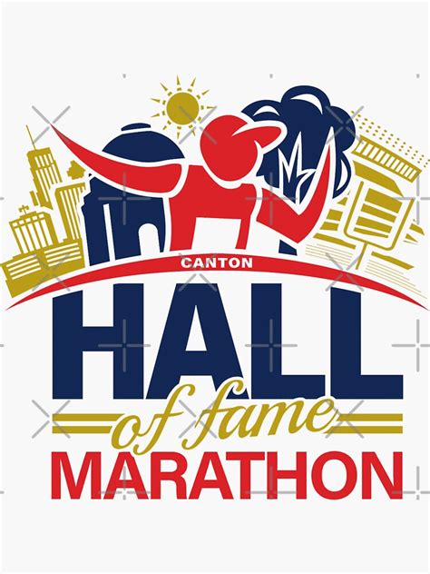 Canton Hall Of Fame Marathon Sticker By Wondercreep Redbubble