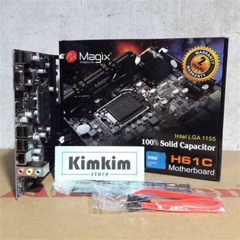 Jual Motherboard H61C LGA 1156 Magix Shopee Indonesia