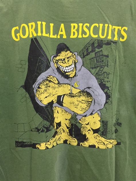 Rare!!! Vintage gorilla biscuits band shirt large siz… - Gem