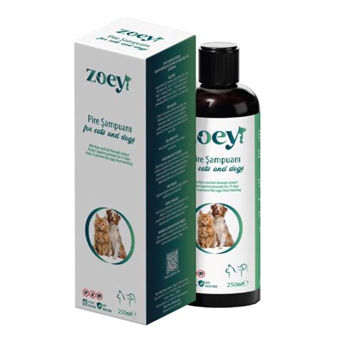 Zoey Kedi ve Köpekler İçin Pire Şampuanı 250 ml Maskotpet