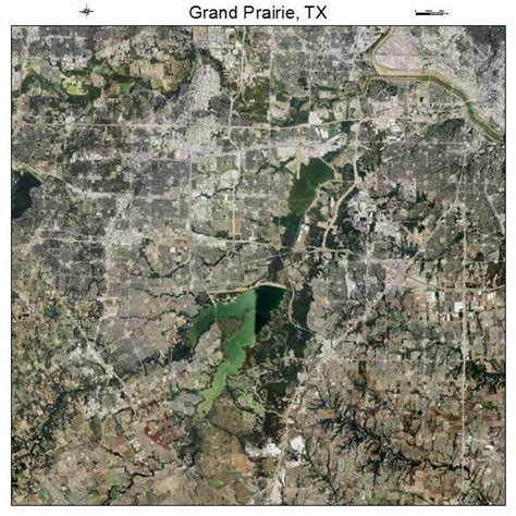 Aerial Photography Map of Grand Prairie, TX Texas