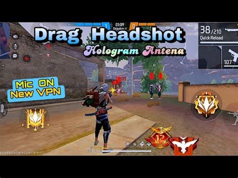 Ob New Drag Headshot Hologram Antena Freefire Anti Blacklist