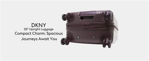 Amazon.com | DKNY 25" Upright Luggage with 8 Spinner Wheels, Clay ...