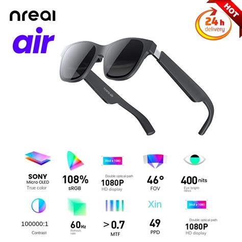 Nreal Air Gafas Inteligentes Xreal Ar Hd Pantalla De Proyecci N De