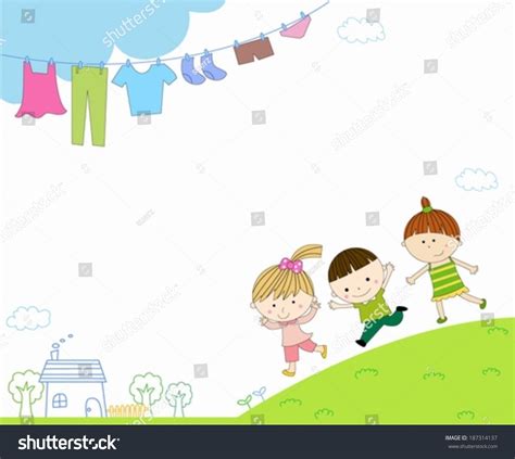 Kids Frame Stock Vector (Royalty Free) 187314137 | Shutterstock