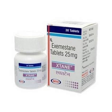 Xtane Exemestane 25 Mg Tablet Packaging Size 30 Tablets At Rs 25