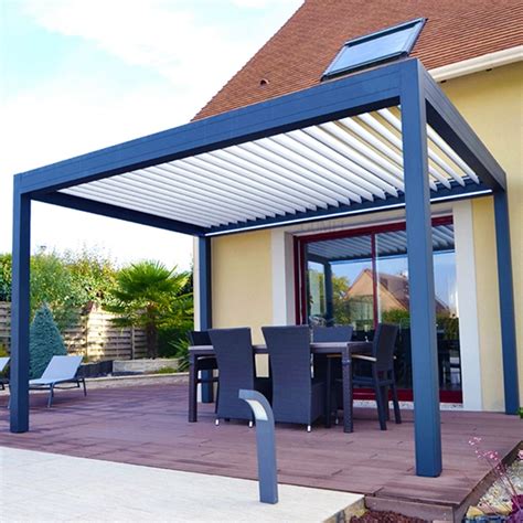 Customized Motorised Waterproof Metal Aluminium Louvered Pergolas