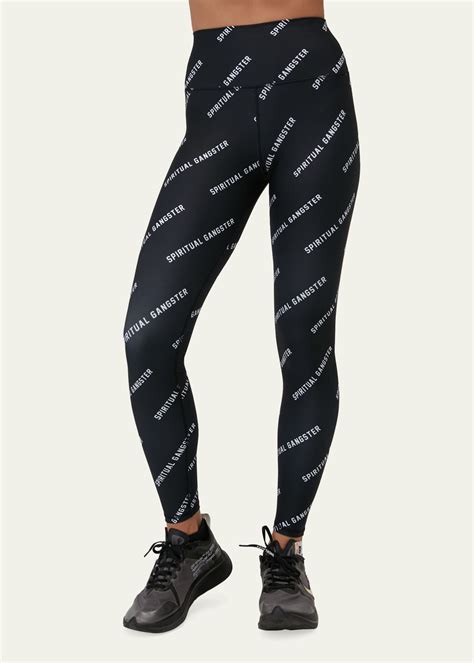 Spiritual Gangster Intent Eco Jersey High-Rise Leggings - Bergdorf Goodman