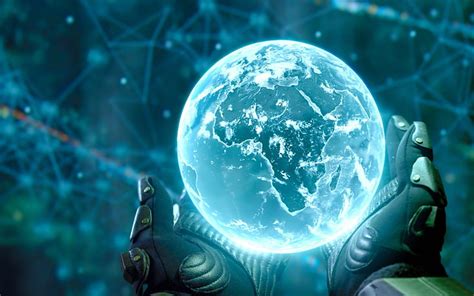 Hd Wallpaper Artistic Space Technology Sphere Globe Man Made Object Wallpaper Flare