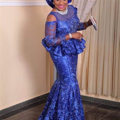 Super Classic And Gorgeous Aso Ebi Lace Styles For Wedding Guests