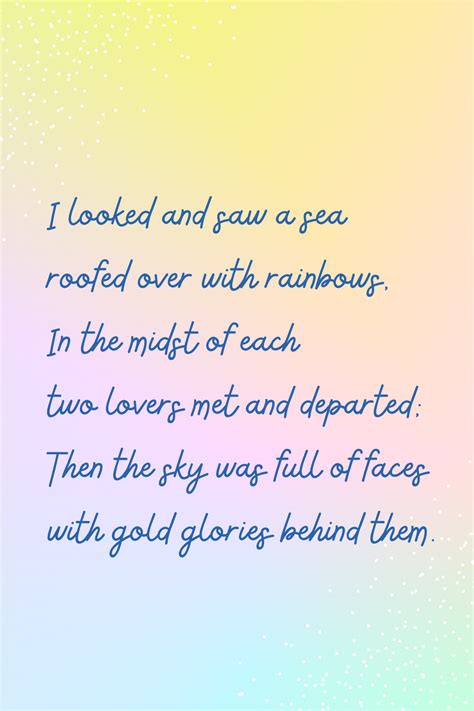 27 Rainbow Poem Ideas And Printable Stanzas Aestheticpoems