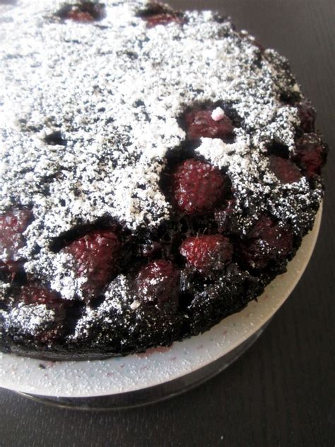 Dark Chocolate Raspberry Upside Down Cake Ambitious Kitchen Recipe